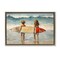 Stupell Industries Kids with Surf Waves Framed Floater Canvas Wall Art Design by Petal Prints Design